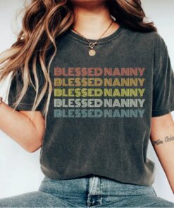 blessed nanny shirt for mothers day cute grandma t shirt personalized nanny gift for birthday and special occasions l4cox