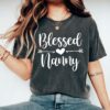 blessed nanny shirt for mothers day cute grandma t shirt personalized nanny gift for birthday and special occasions mkntt