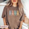 blue bow mama shirt comfort colors for mothers day birthday gifts cute mom t shirt new mom baby shower gift mxa92