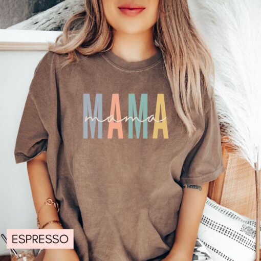 blue bow mama shirt comfort colors for mothers day birthday gifts cute mom t shirt new mom baby shower gift