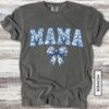 blue toile mama bow shirt for new moms cute girly aesthetic tee perfect for mothers day and personalized mom gifts qijrh scaled