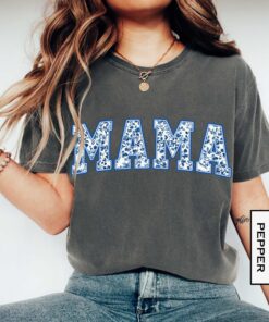 blue toile mama shirt floral chinoiserie tee for moms cute mom life t shirt ideal for mothers day and new mom gifts shc0z