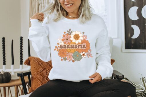 boho floral grandma sweatshirt for new grandmas mothers day gift unique grandmother shirt new baby announcement lia4g scaled