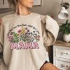 boho floral mama sweatshirt for moms funny mother day gift best mom ever shirt cute vintage mom life apparel y1hus scaled