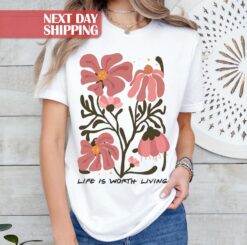boho floral mom shirt with wildflowers nature lover design perfect for mothers day and botanical enthusiasts uepyf