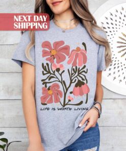 boho floral mom shirt with wildflowers nature lover design perfect for mothers day and botanical enthusiasts yhcgu