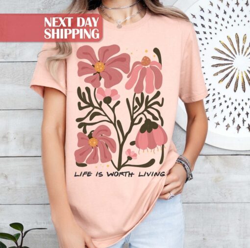 boho floral mom shirt with wildflowers nature lover design perfect for mothers day and botanical enthusiasts z6ksk