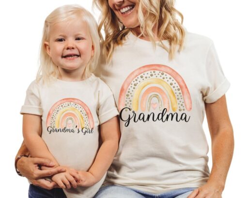boho grandma shirt matching grandma and granddaughter t shirt grammy and me pregnancy gift for new moms ocw4v