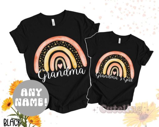 boho grandma shirt matching grandma and granddaughter t shirt grammy and me pregnancy gift for new moms qldim