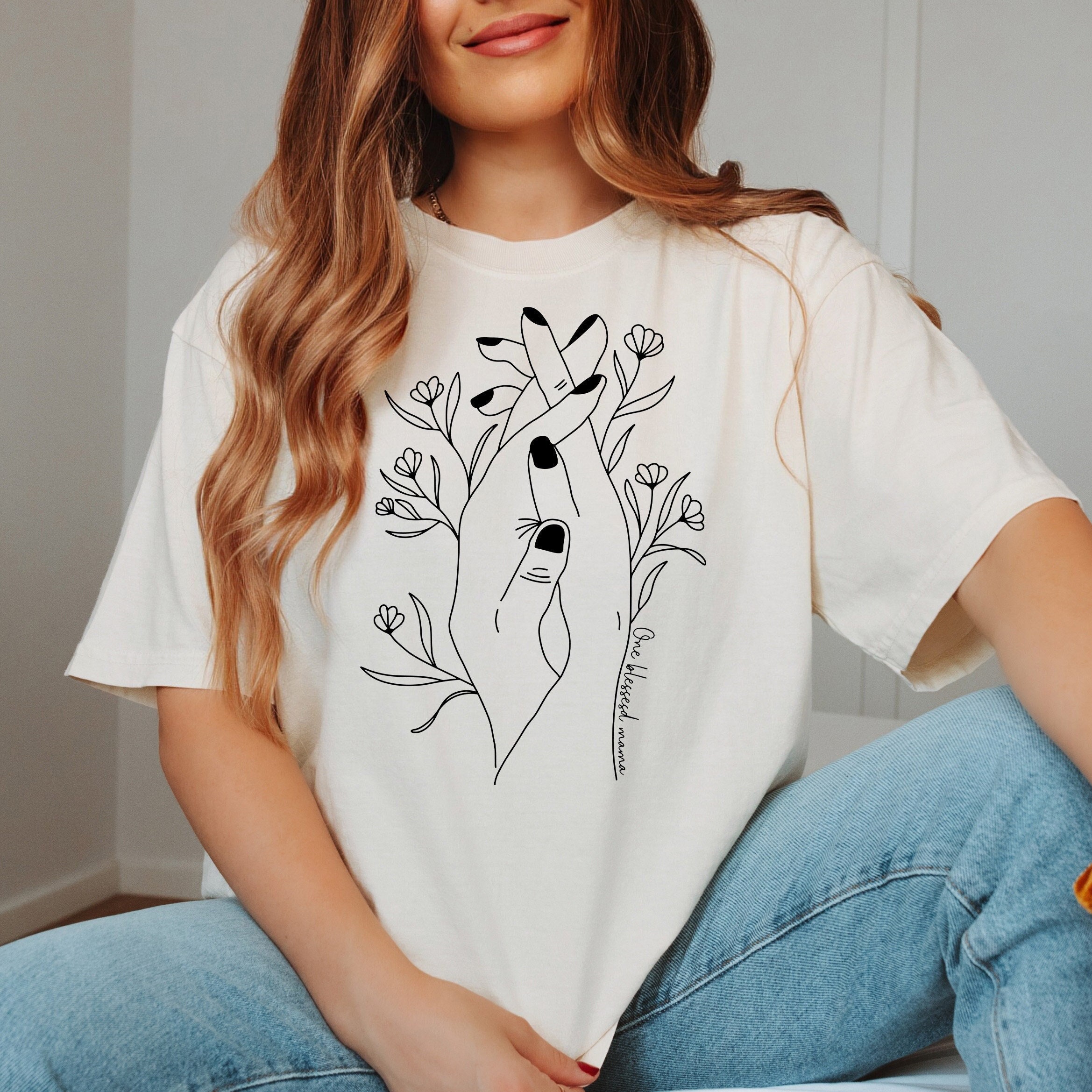 boho mama flower shirt for best mom ever personalized mothers day gift comfortable t shirt for moms and wives vz8rr