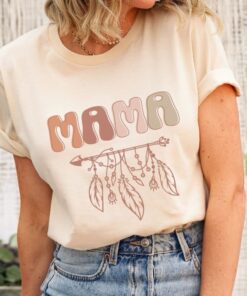 boho mama shirt for new moms personalized mothers day gift baby shower pregnancy t shirt with arrow design rbagw