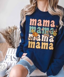 boho mama sweatshirt cute mom crewneck graphic tee for mothers day best mom ever gift cm53e