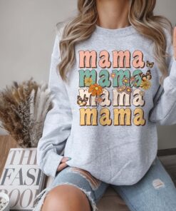 boho mama sweatshirt cute mom crewneck graphic tee for mothers day best mom ever gift oc9dj