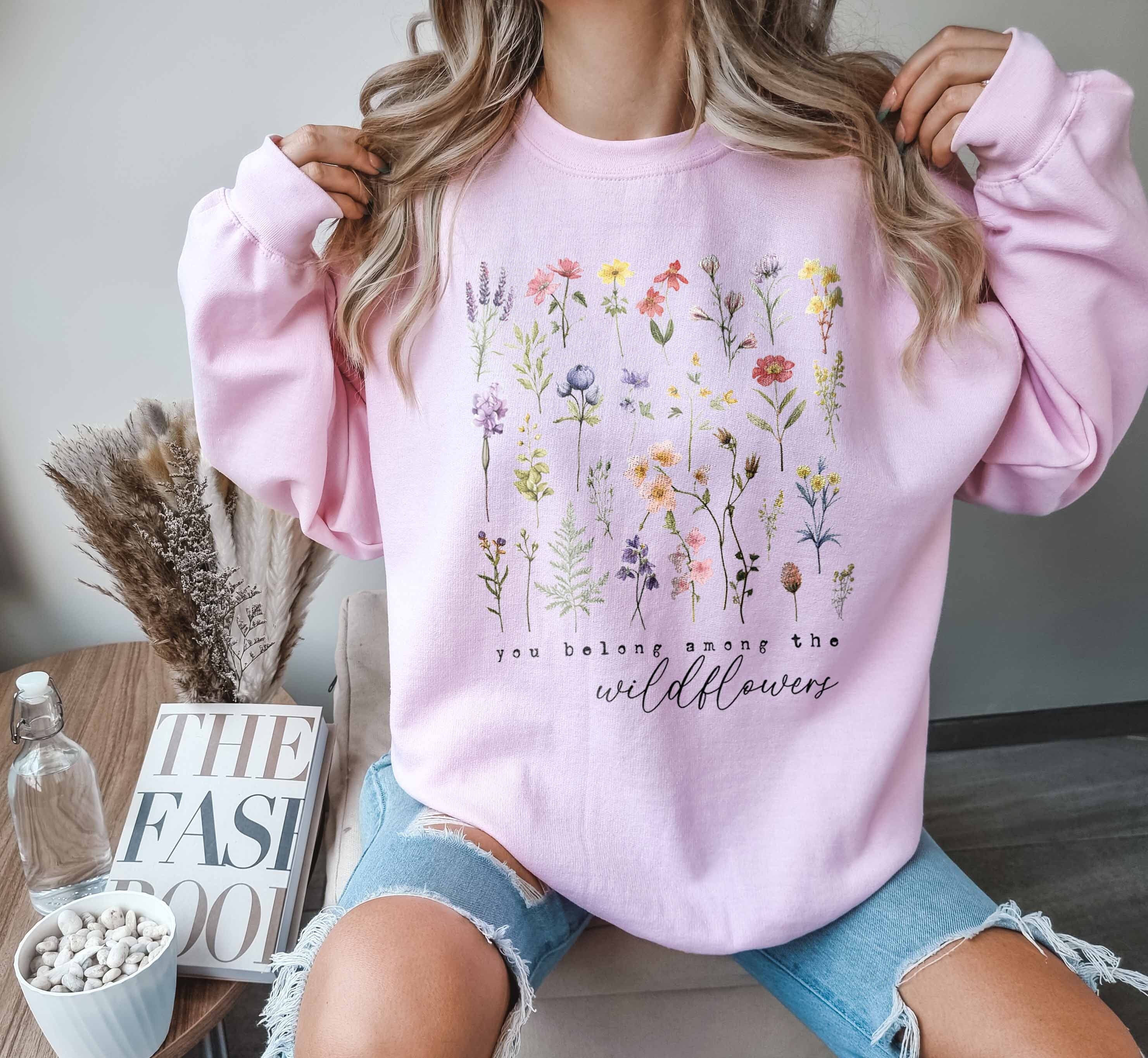 boho wildflowers floral graphic tee plant mom sweatshirt for nature lovers and gardening moms 6kkgy scaled