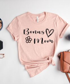 bonus mom heart shirt for step moms and foster moms best bonus mama gifts and unique step mom tee wqb5j