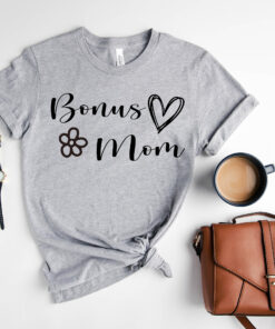 bonus mom heart shirt for step moms and foster moms best bonus mama gifts and unique step mom tee xwlqj