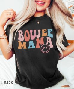 boujee mama retro t shirt for moms funny mom life shirt cool moms club groovy mama tee perfect mothers day gift fahkw