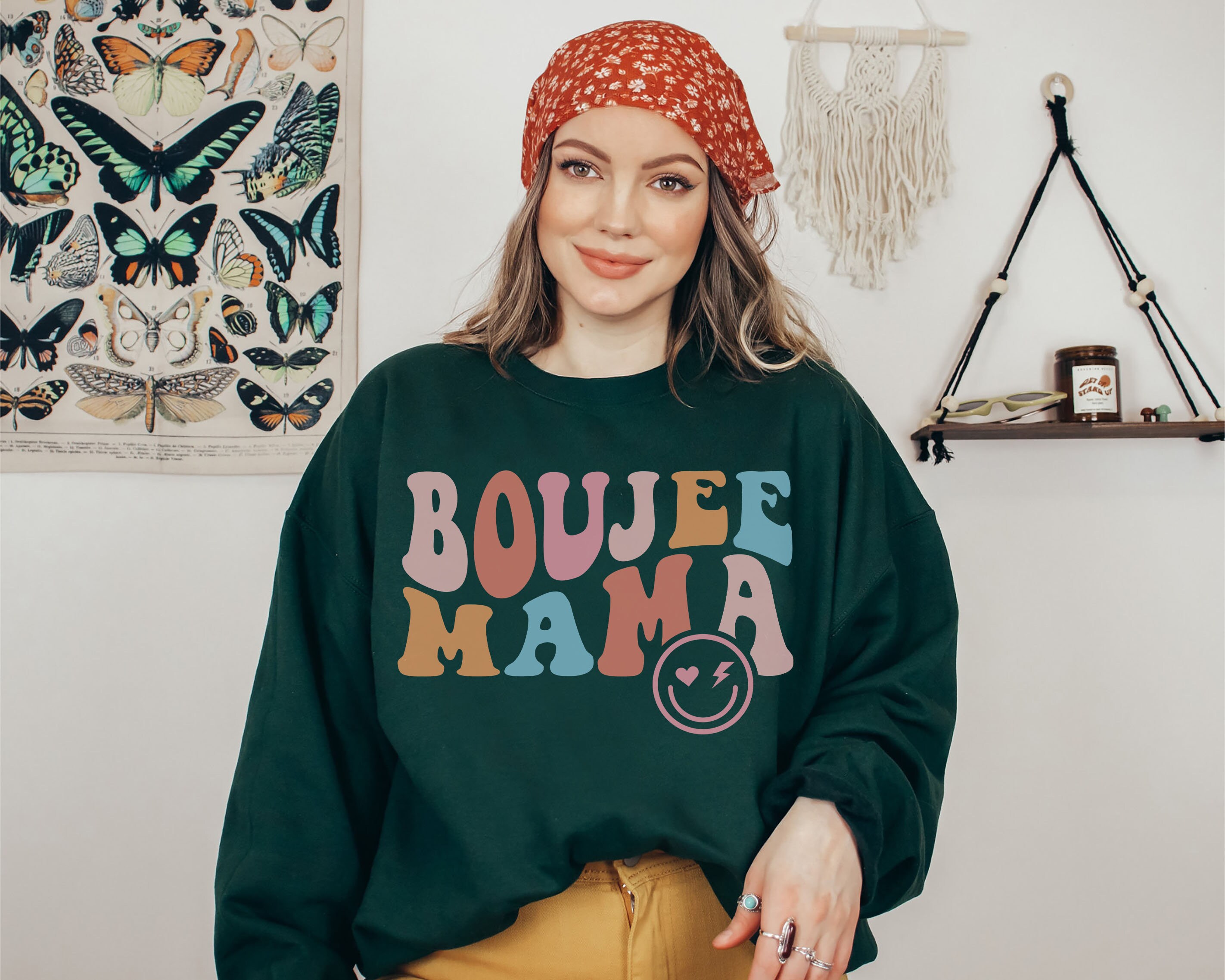 boujee mama sweatshirt for cool moms club funny mama sweatshirt unique gift for mothers day groovy mom apparel fljpp scaled