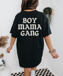 boy mama gang graphic tee for women trendy mom shirt retro oversized t shirt for new moms and motherhood d2epy