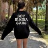 Boy Mama Sweatshirt Hoodie for Women - Edgy Mom Life Apparel for Badass Moms Perfect for Mothers Day or Everyday Wear