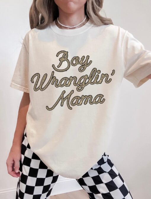 boy mama t shirt for women trendy western mom life tee midwest country style best mom shirt