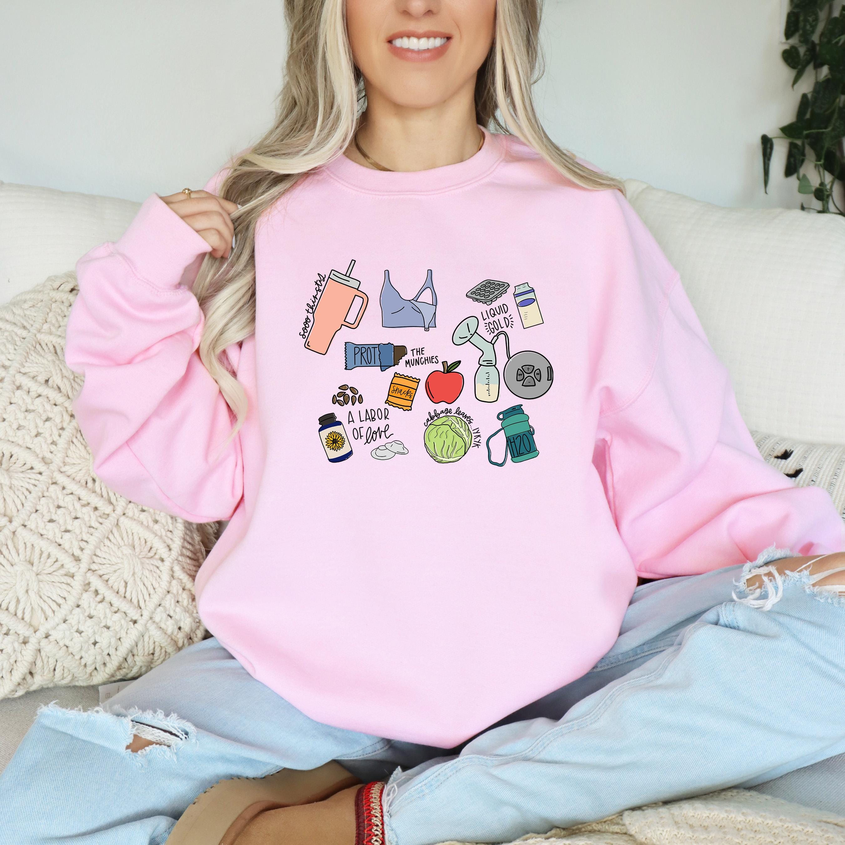 breastfeeding sweatshirt for moms labor of love breast pump shirt unique gift for mothers breast milk support tee kxshm scaled