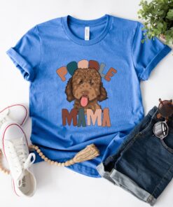 brown poodle mama shirt for dog lovers funny poodle mom tee unique gifts for poodle owners and dog moms j70bb