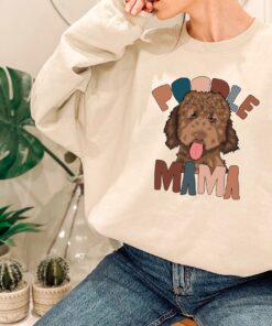 brown poodle mama shirt for dog lovers funny poodle mom tee unique gifts for poodle owners and dog moms pfq6h