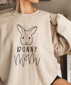 bunny mom sweatshirt for rabbit lovers cute animal sweatshirt unique gift for bunny moms and rabbit enthusiasts vbwtj