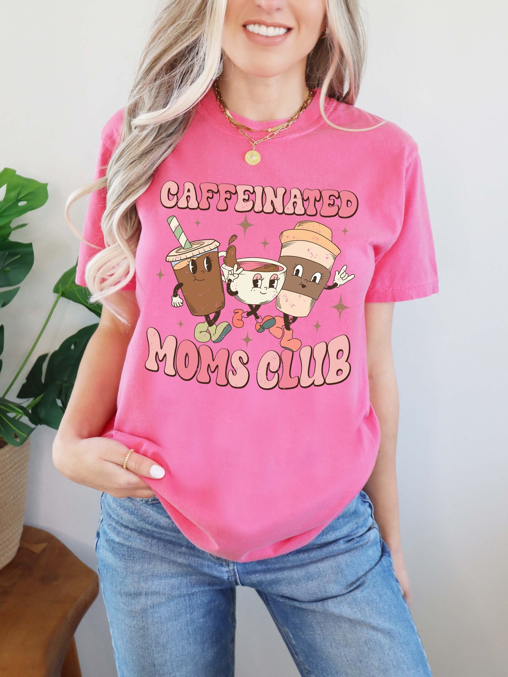 caffeinated mom shirt for coffee lovers funny mom graphic tee best mom ever shirt for mothers day gifts bwj8p scaled