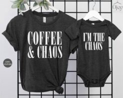 caffeine and chaos shirt for moms funny mom life shirt best mothers day shirts matching mom and me t shirts lah88