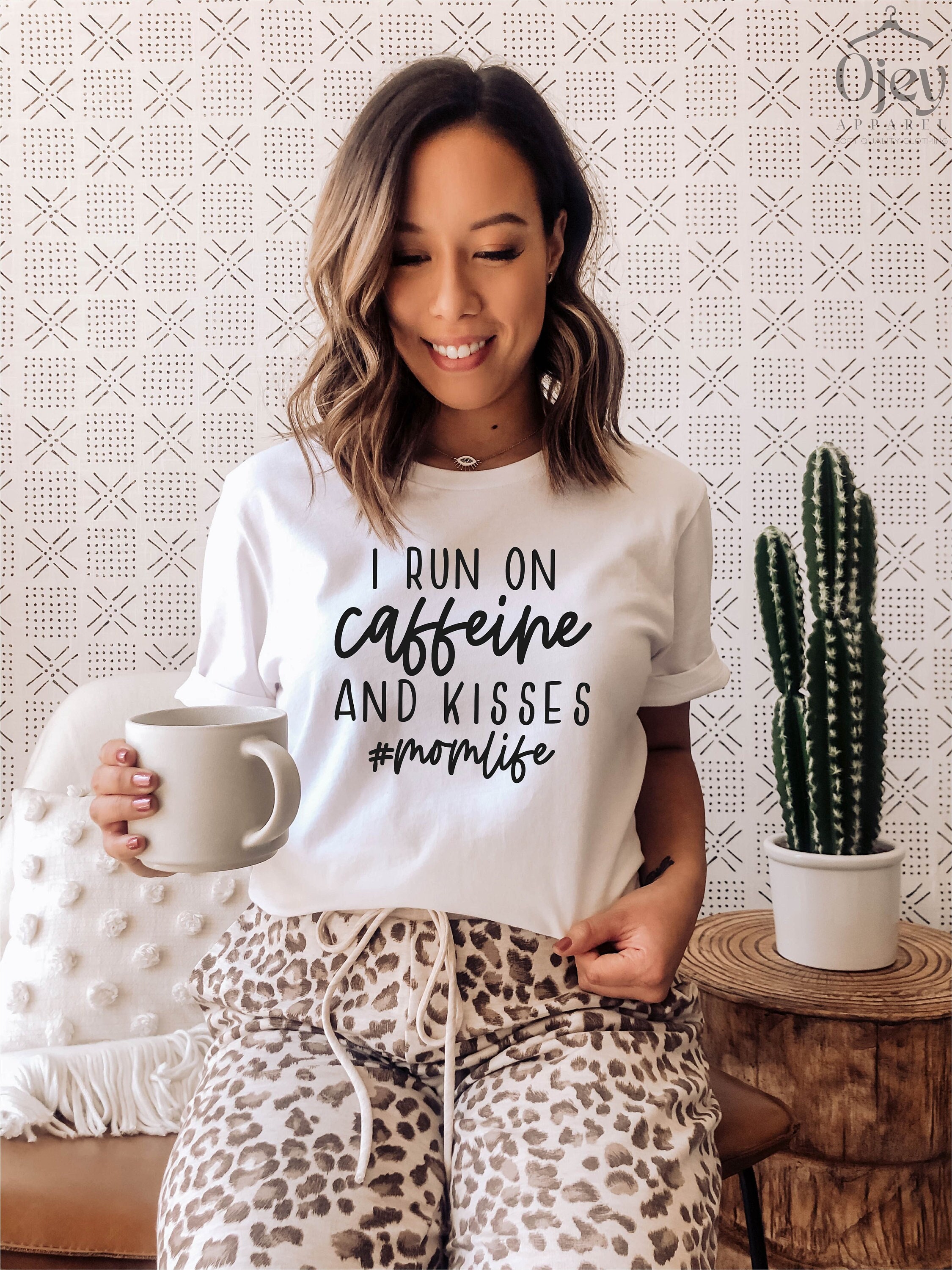 caffeine and kisses shirt for mom funny mom life t shirt sarcastic mothers day shirt best mom ever apparel kamze scaled