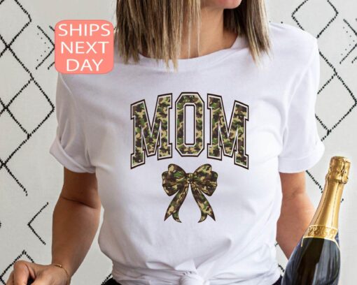 camo mama shirt with bow design for new moms unique mothers day gift cute camouflage mom sweatshirt olcs9