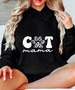 cat mama hoodie with paw print design for cat lovers cute cat mom apparel unique gift for cat owners gkxri