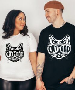 cat mom and cat dad matching shirts for mothers day and fathers day family clothing for parents by6hq