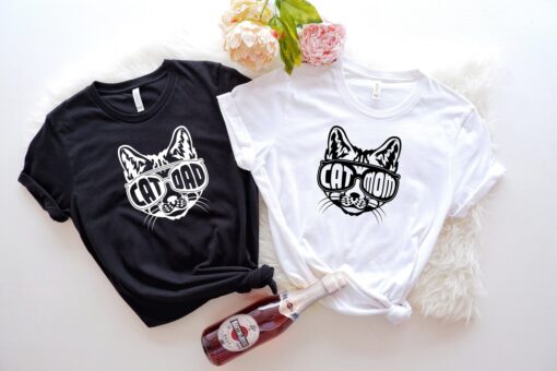 cat mom cat dad shirt matching family shirts for mothers day and fathers day personalized couple apparel dtwka scaled
