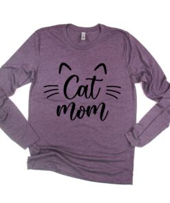 cat mom shirt for mothers day best mom ever gift long sleeve trendy t shirt for moms and moms to be k3knk