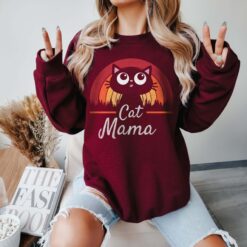 cat mom sweatshirt for cat lovers black cat sweater unique gifts for cat mothers and crazy cat ladies xluvi scaled