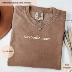 cavoodle mom shirt for dog owners minimalist design comfortable t shirt trendy gift for mothers and dog lovers ic38u
