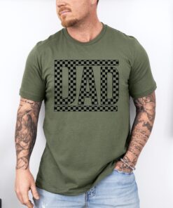 checkered dad shirt for fathers day retro cool dad life t shirt funny sarcastic daddy gift 8xss0