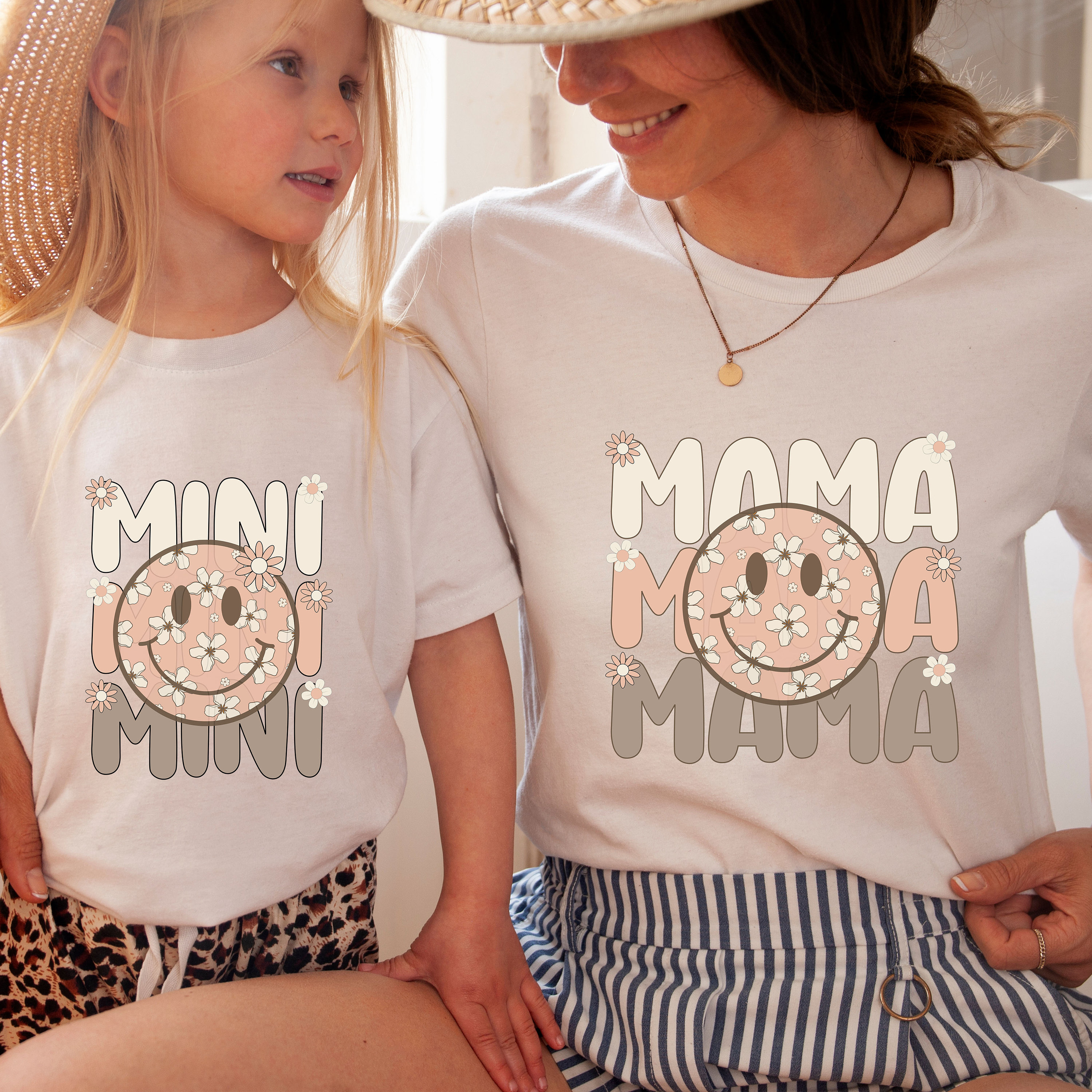 checkered face mama mini matching set for mom and child cute mom life shirt for mothers day gifts fsaqh scaled
