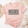 checkered mama shirt boho mom life tee cute varsity letter design trendy crewneck for mothers day gifts and new moms 2rkd5 scaled