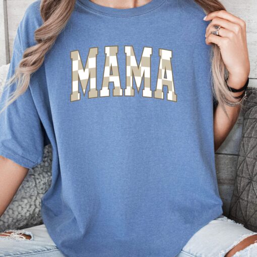 checkered mama shirt for mothers day cute mom t shirt boho style new mama shirt best mom ever gift idea dt5kp scaled