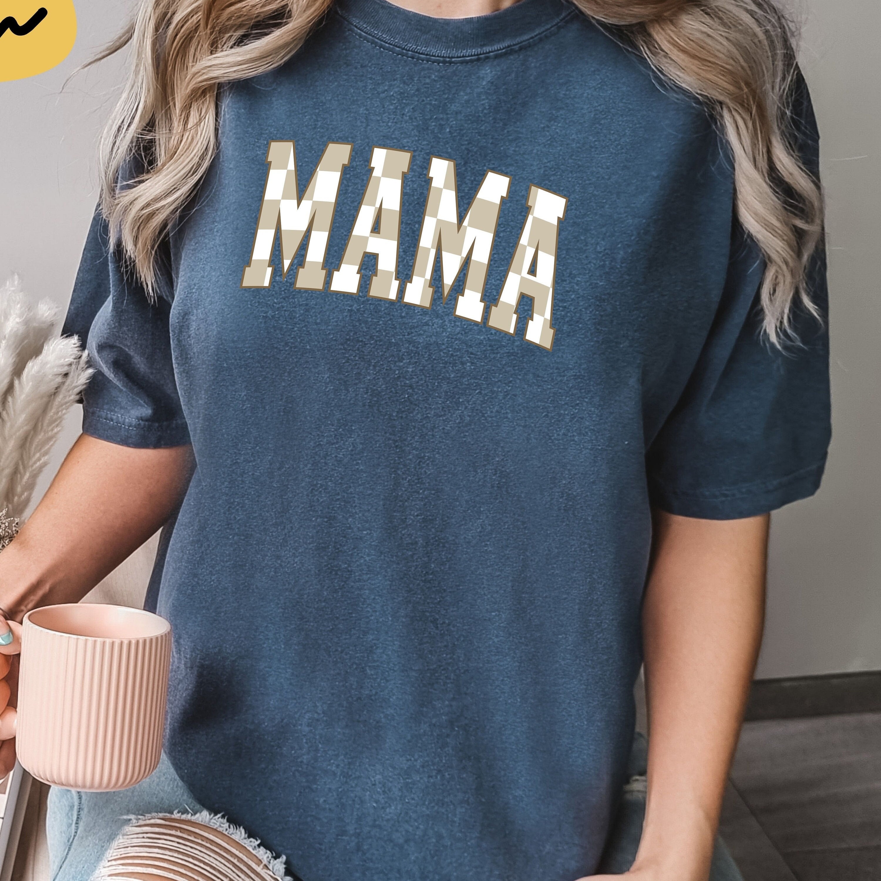 checkered mama shirt for mothers day cute mom t shirt boho style new mama shirt best mom ever gift idea ijbdh scaled