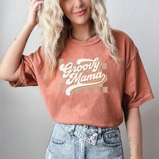 checkered mama shirt retro design mom life shirt funny motherhood t shirt for mothers day gifts and mom apparel