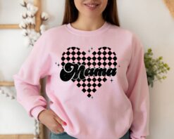 checkered mama shirt retro style for moms trendy mothers day tee cute mom life t shirt best mom ever apparel mnjiw