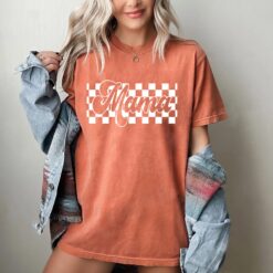 checkered mama shirt retro style mom life shirt funny motherhood sweatshirt for mothers day gifts koct7