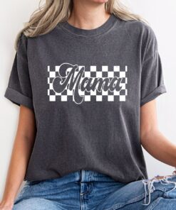 checkered mama shirt retro style mom life shirt funny motherhood sweatshirt for mothers day gifts vsaud