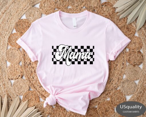 checkered mama shirt retro style mom life t shirt best mom ever shirt for mothers day unique mom gift idea bvnsp scaled