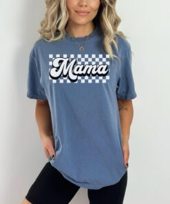 checkered mama shirt retro t shirt for moms mothers day gift cute mom life tee new mom birthday present l37bu